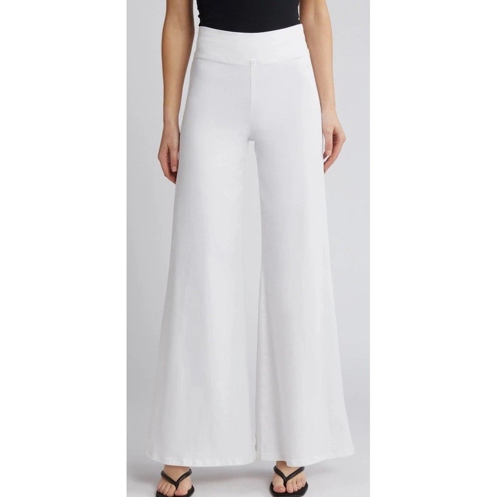 Women's Frame Denim Jetset Wide Leg Flare Pull On Jean Sz 2 White